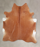 Solid Brown Cowhide Rug #A33963