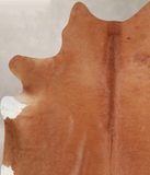 Solid Brown Cowhide Rug #A33963