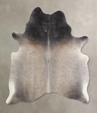 Grey with Beige Cowhide Rug #A33966