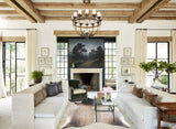 Grey with Beige Cowhide Rug #A33966