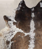 Chocolate and White Cowhide Rug #A33972