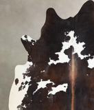 Chocolate and White Cowhide Rug #A33973