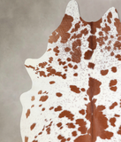 Brown and White Cowhide Rug #A33995