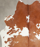 Brown and White Cowhide Rug #A33997
