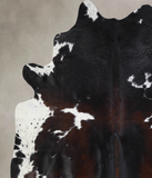 Chocolate and White Cowhide Rug #A34018
