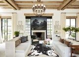 Chocolate and White Cowhide Rug #A34018