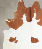 Brown and White Cowhide Rug #A34021