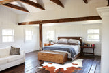 Brown and White Cowhide Rug #A34021