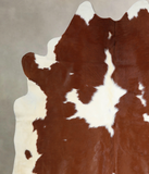 Brown and White Cowhide Rug #A34022