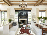 Brown and White Cowhide Rug #A34022