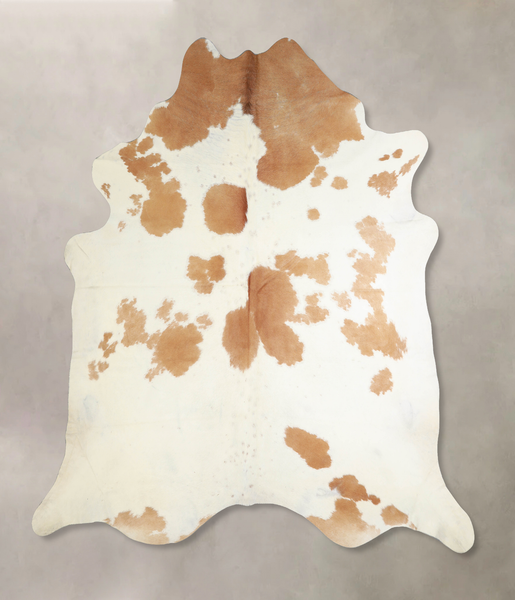 Beige and White Cowhide Rug #A34025