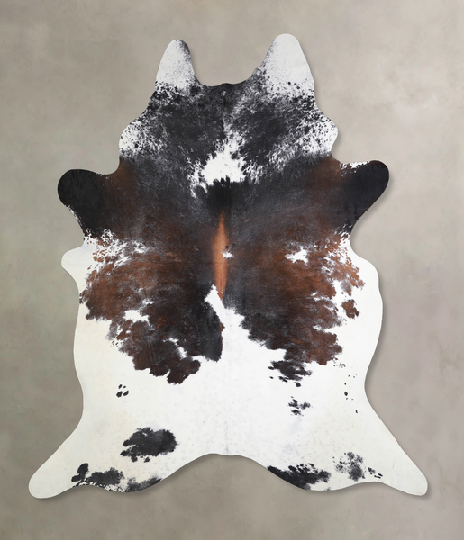 Chocolate and White Cowhide Rug #A34027