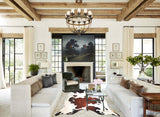 Chocolate and White Cowhide Rug #A34029