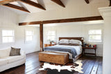 Chocolate and White Cowhide Rug #A34029