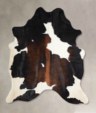 Chocolate and White Cowhide Rug #A34033