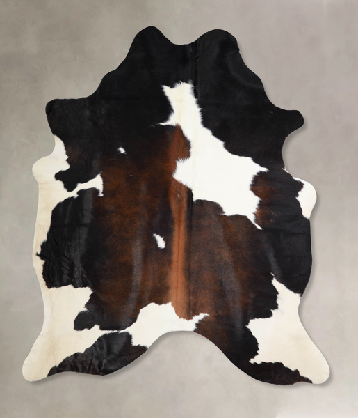 Chocolate and White Cowhide Rug #A34033