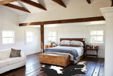 Chocolate and White Cowhide Rug #A34033