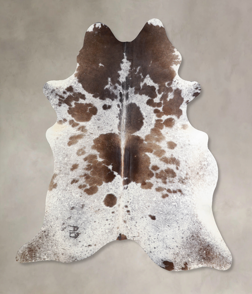 Chocolate and White Cowhide Rug #A34034