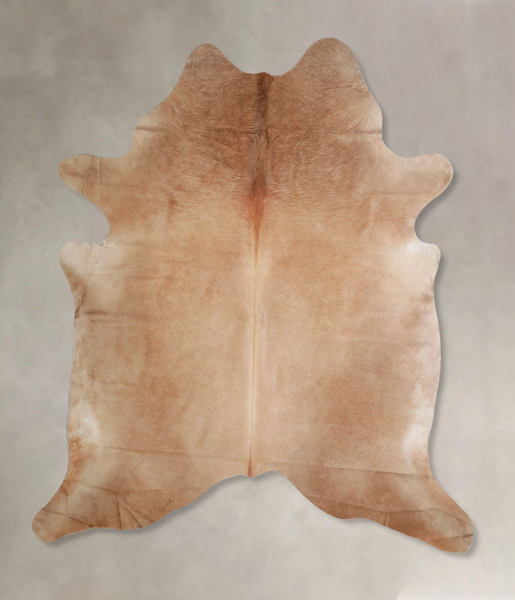 Solid Brown Cowhide Rug #A34071