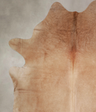 Solid Brown Cowhide Rug #A34071