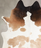 Chocolate and White Cowhide Rug #A34136