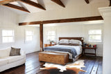 Chocolate and White Cowhide Rug #A34136
