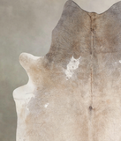 Grey with Beige Cowhide Rug #A34149