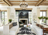 Salt and Pepper Black Cowhide Rug #A34194