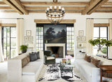 Salt and Pepper Black Cowhide Rug #A34208