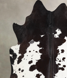 Chocolate and White Cowhide Rug #A34224