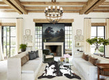 Chocolate and White Cowhide Rug #A34224