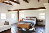 Chocolate and White Cowhide Rug #A34224