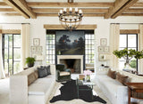 Solid Black Cowhide Rug #A34231