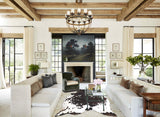 Chocolate and White Cowhide Rug #A34237