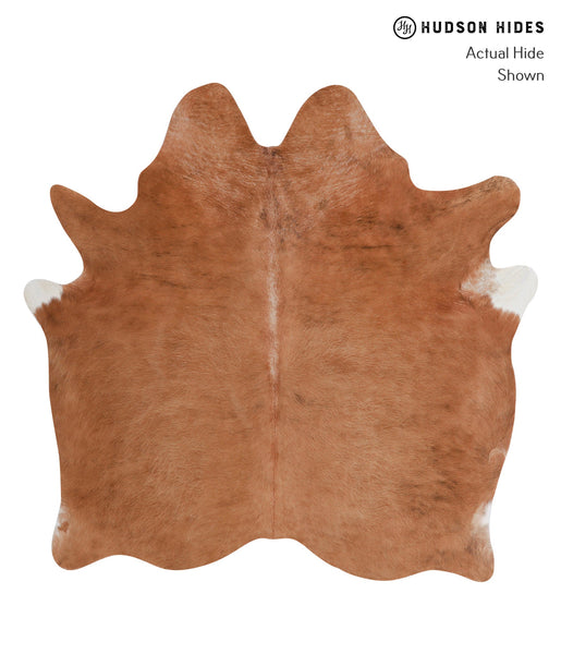 Solid Brown Cowhide Rug #A3427