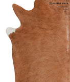 Solid Brown Cowhide Rug #A3427
