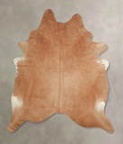 Solid Brown Cowhide Rug #A34270