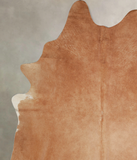 Solid Brown Cowhide Rug #A34270