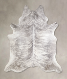 Grey Brindle Cowhide Rug #A34300
