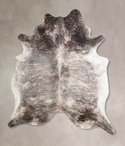 Grey Brindle Cowhide Rug #A34301HUDSN