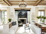 Grey Brindle Cowhide Rug #A34317HUDSN