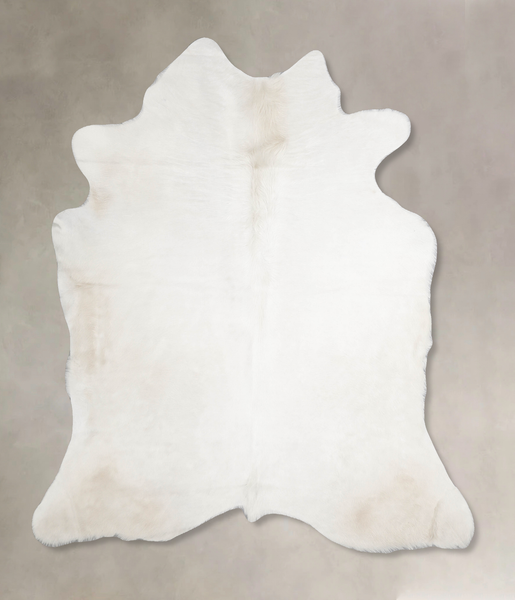 Solid White Cowhide Rug #A34318HUDSN
