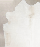 Solid White Cowhide Rug #A34318HUDSN