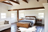 Solid White Cowhide Rug #A34318HUDSN