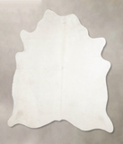 Solid White Cowhide Rug #A34319