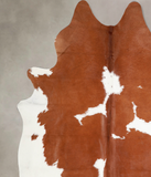 Brown and White Cowhide Rug #A34332