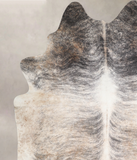 Grey Brindle Cowhide Rug #A34334HUDSN