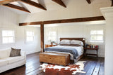 Brown and White Cowhide Rug #A34344