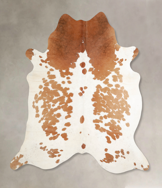 Brown and White Cowhide Rug #A34347