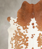 Brown and White Cowhide Rug #A34347